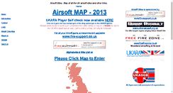 Desktop Screenshot of airsoftmap.co.uk